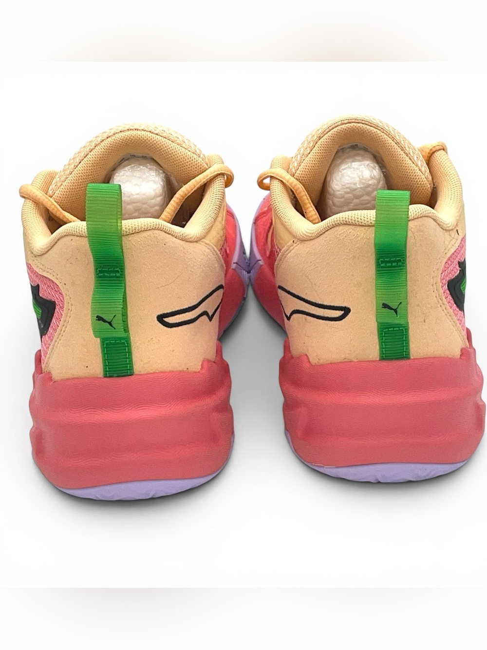 Puma MB.02 Basketball Shoes Pink Green Men’s Size 8 - Picture 5 of 8